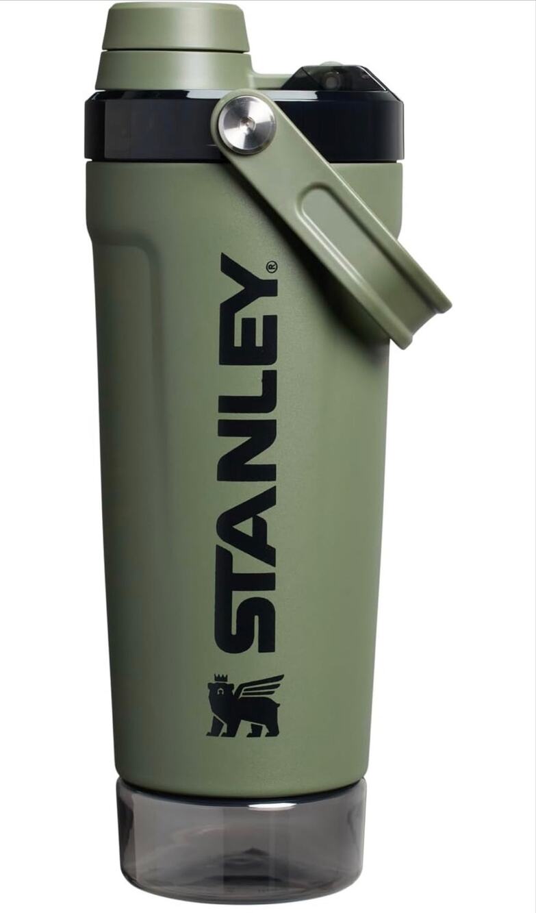 STANLEY Shaker Bottle 20 oz Leakproof Insulated Stainless Steel Shaker Cup